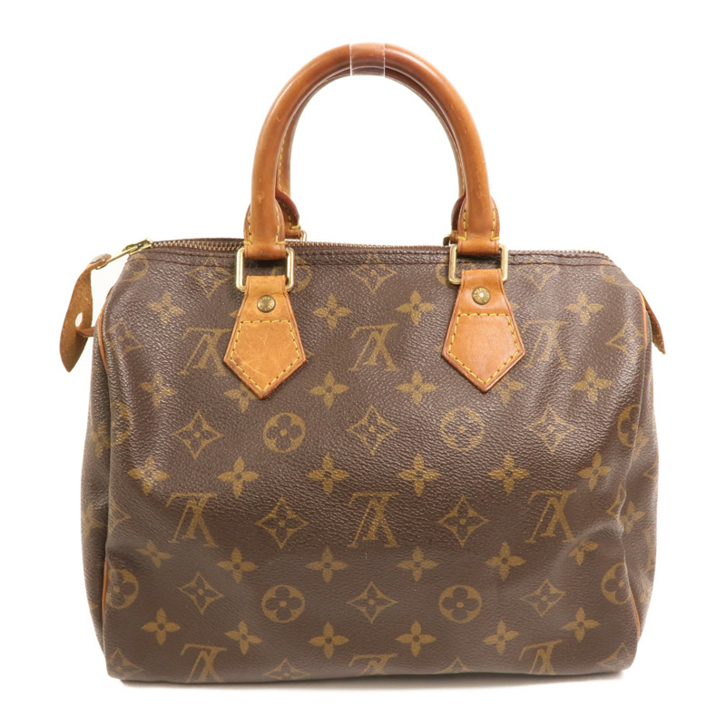 LOUIS VUITTON Monogram Speedy 25金扣手挽袋-1
