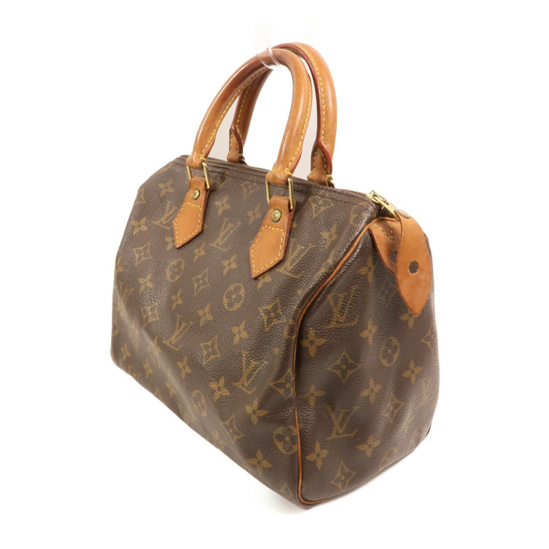 LOUIS VUITTON Monogram Speedy 25金扣手挽袋-2