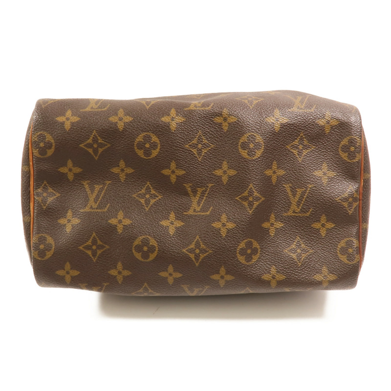LOUIS VUITTON Monogram Speedy 25金扣手挽袋-3