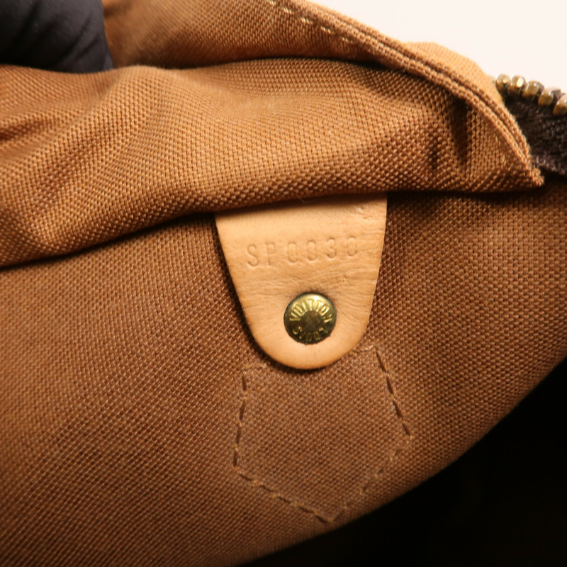 LOUIS VUITTON Monogram Speedy 25金扣手挽袋-6