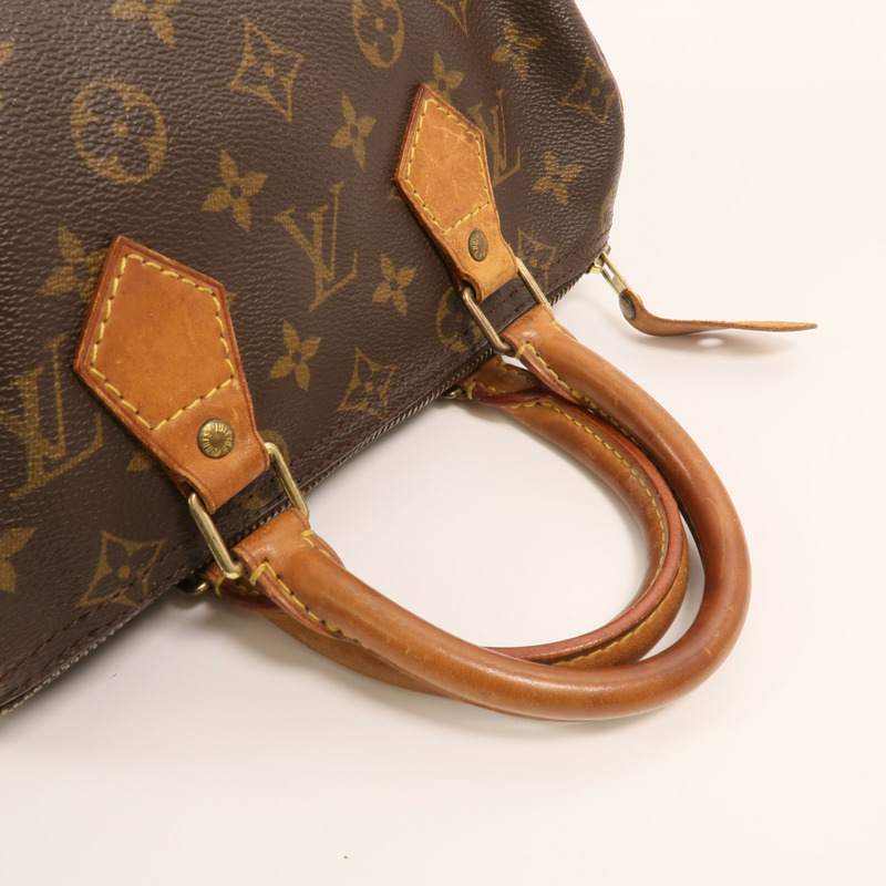 LOUIS VUITTON Monogram Speedy 25金扣手挽袋-7