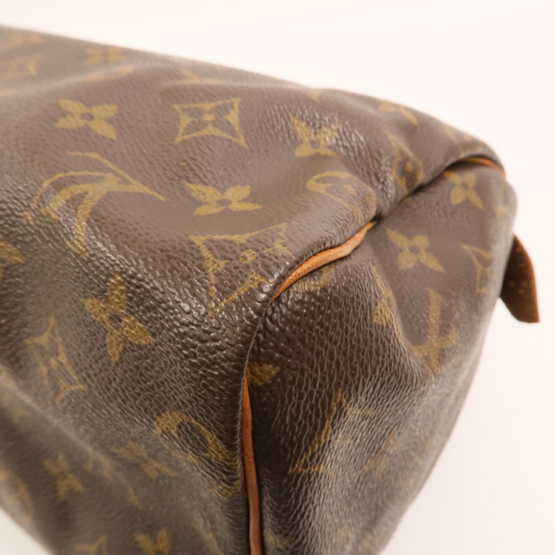 LOUIS VUITTON Monogram Speedy 25金扣手挽袋-10