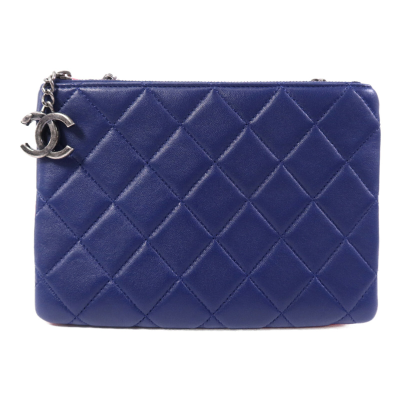 CHANEL 羊皮皮革Chain Shoulder鏈帶肩背袋-1