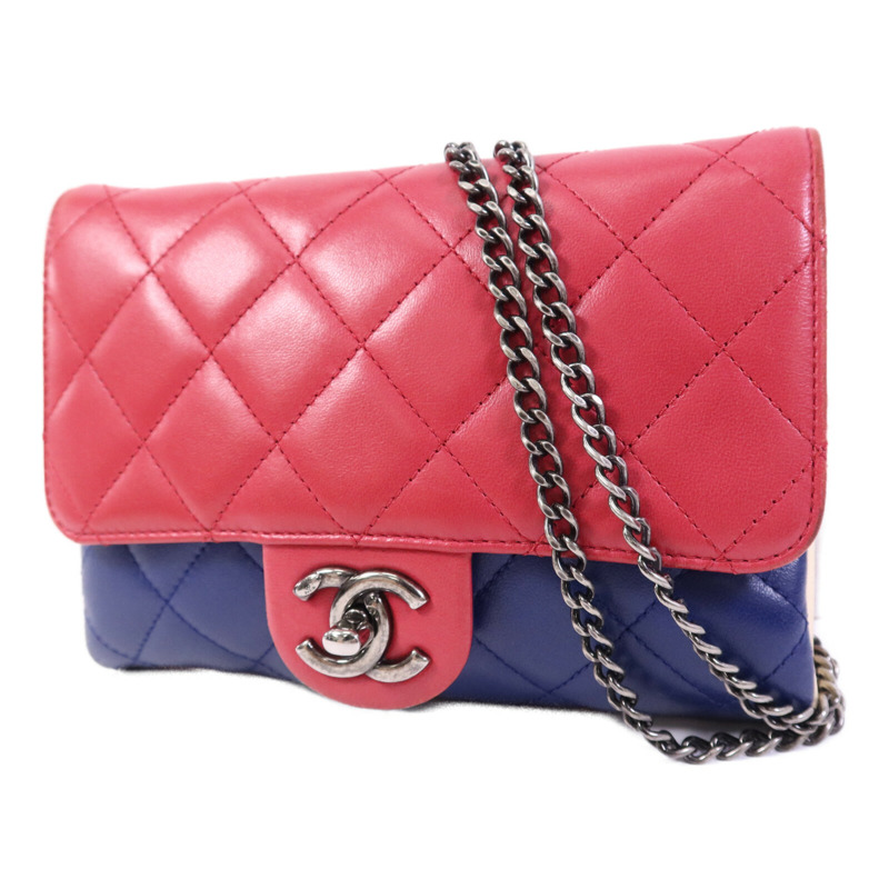 CHANEL 羊皮皮革Chain Shoulder鏈帶肩背袋-2