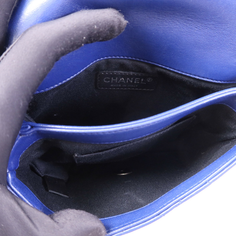CHANEL 羊皮皮革Chain Shoulder鏈帶肩背袋-4