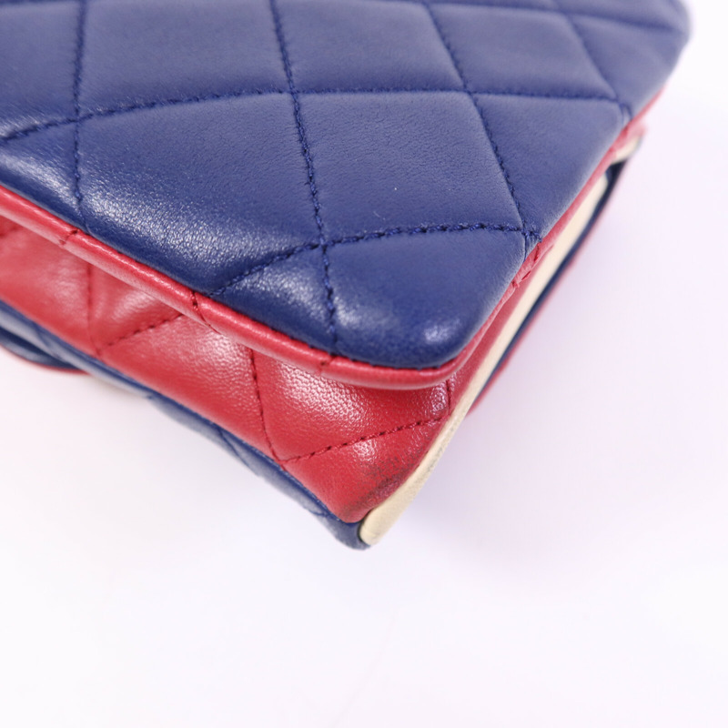 CHANEL 羊皮皮革Chain Shoulder鏈帶肩背袋-13