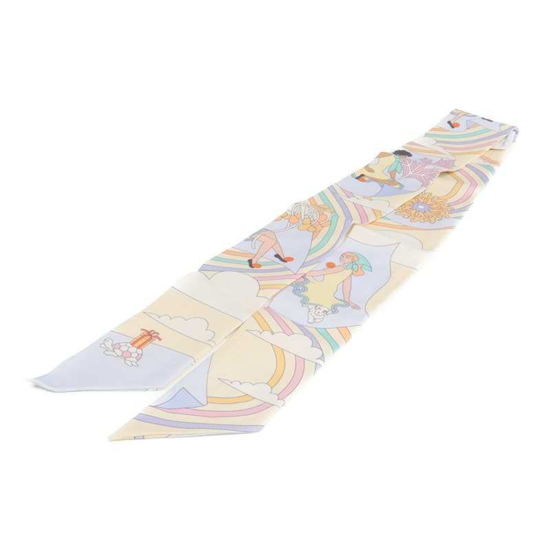 HERMES 絲質Twilly絲巾-1