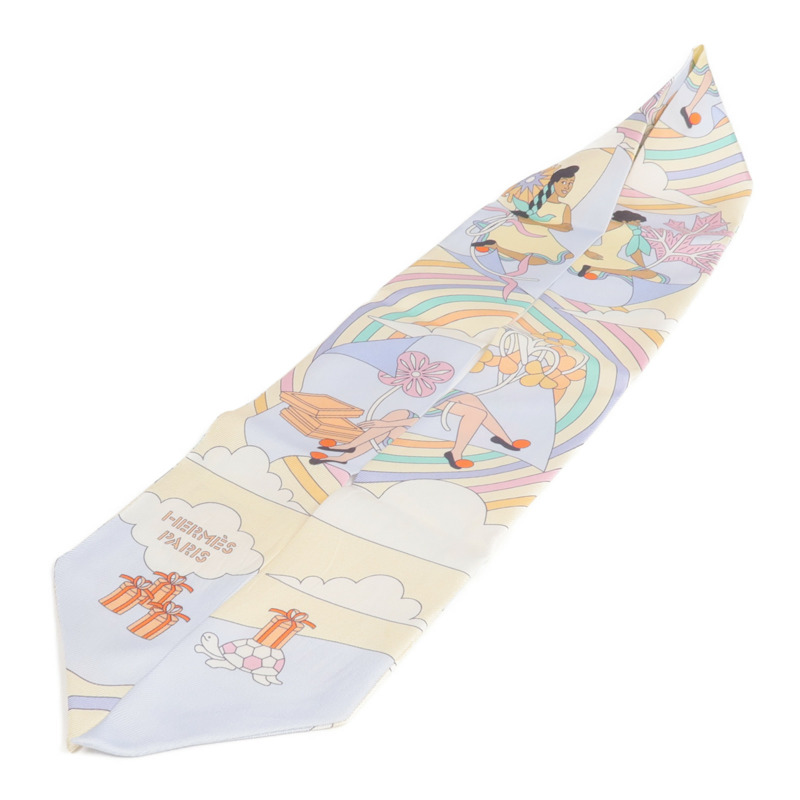 HERMES 絲質Twilly絲巾-2