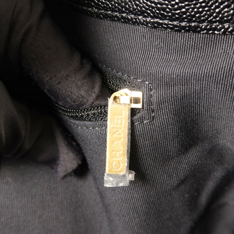 CHANEL 牛皮皮革2 Way Shoulder金扣鏈帶手挽肩背兩用袋-7