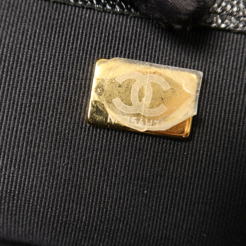 CHANEL 牛皮皮革2 Way Shoulder金扣鏈帶手挽肩背兩用袋-8