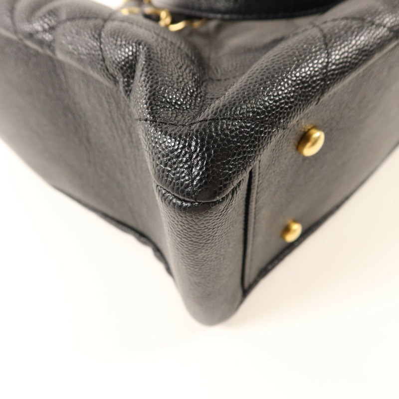 CHANEL 牛皮皮革2 Way Shoulder金扣鏈帶手挽肩背兩用袋-12