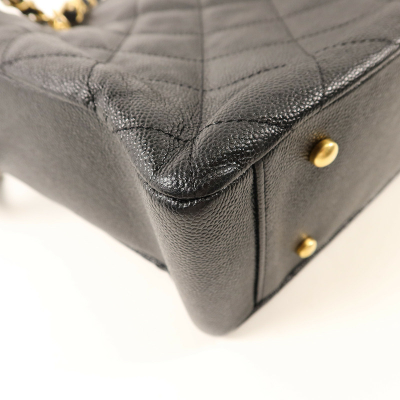 CHANEL 牛皮皮革2 Way Shoulder金扣鏈帶手挽肩背兩用袋-14