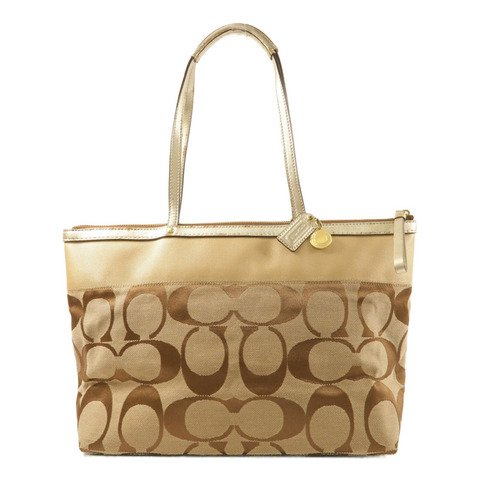 COACH 帆布Hand Bag金扣手挽袋