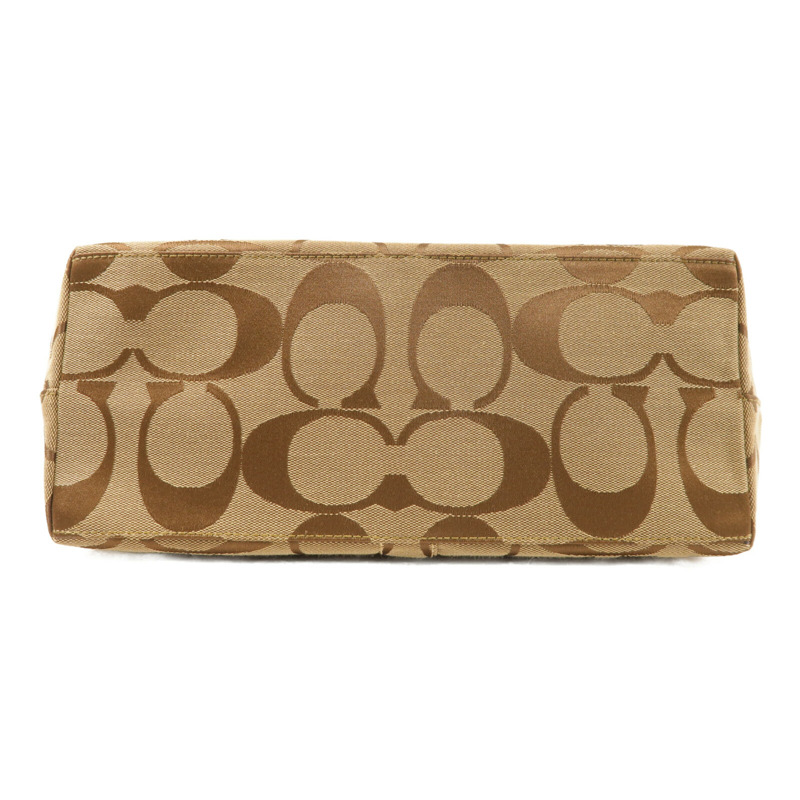 COACH 帆布Hand Bag金扣手挽袋-3