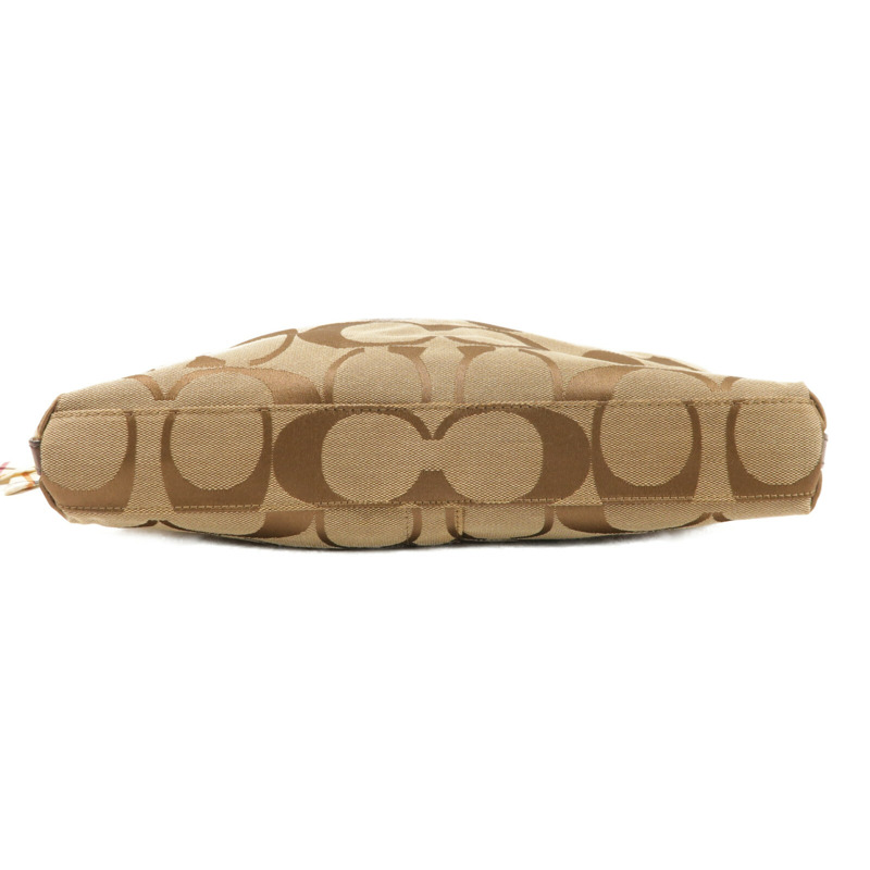 COACH 帆布2 Way Shoulder金扣手挽肩背兩用袋-3