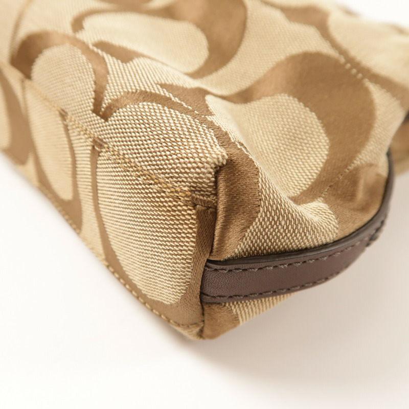 COACH 帆布2 Way Shoulder金扣手挽肩背兩用袋-8