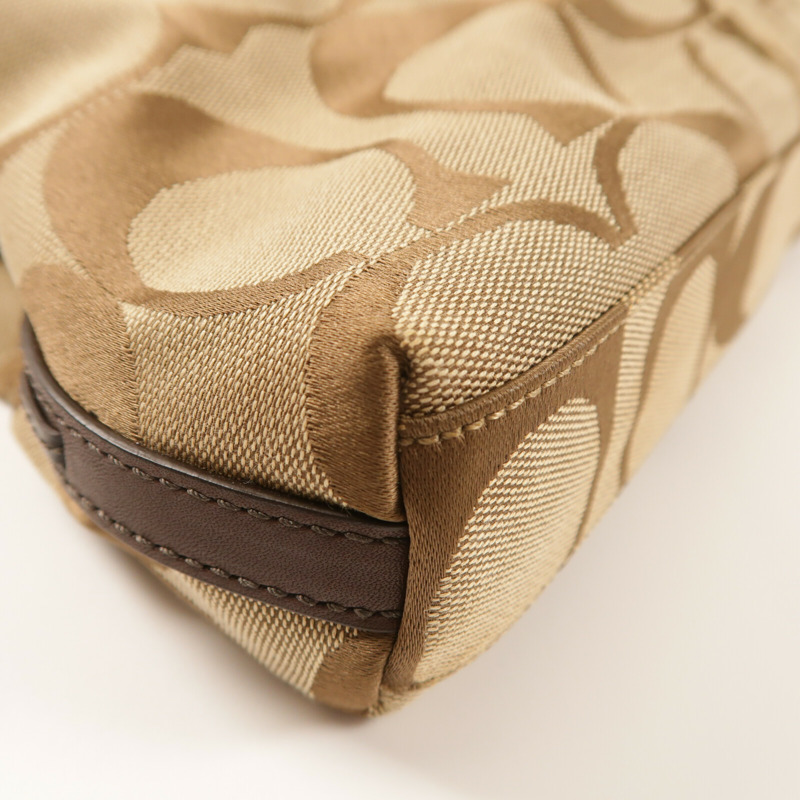 COACH 帆布2 Way Shoulder金扣手挽肩背兩用袋-9