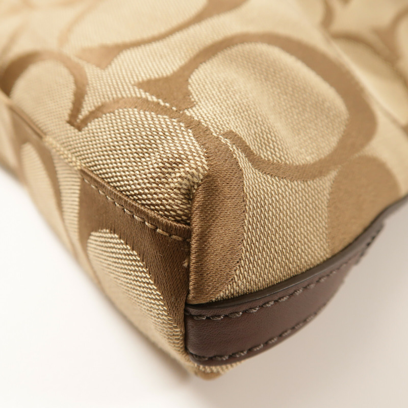 COACH 帆布2 Way Shoulder金扣手挽肩背兩用袋-10