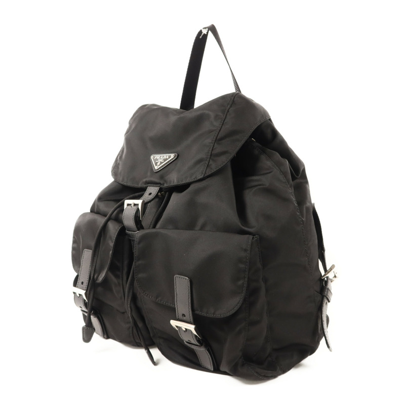 PRADA 尼龍Backpack銀扣背包-2