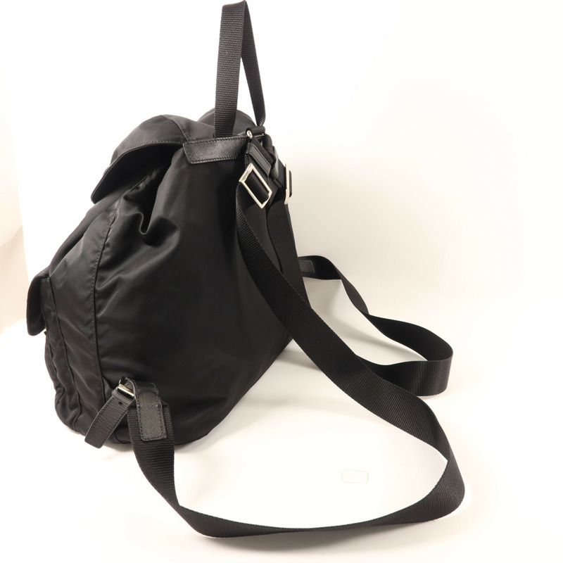 PRADA 尼龍Backpack銀扣背包-3