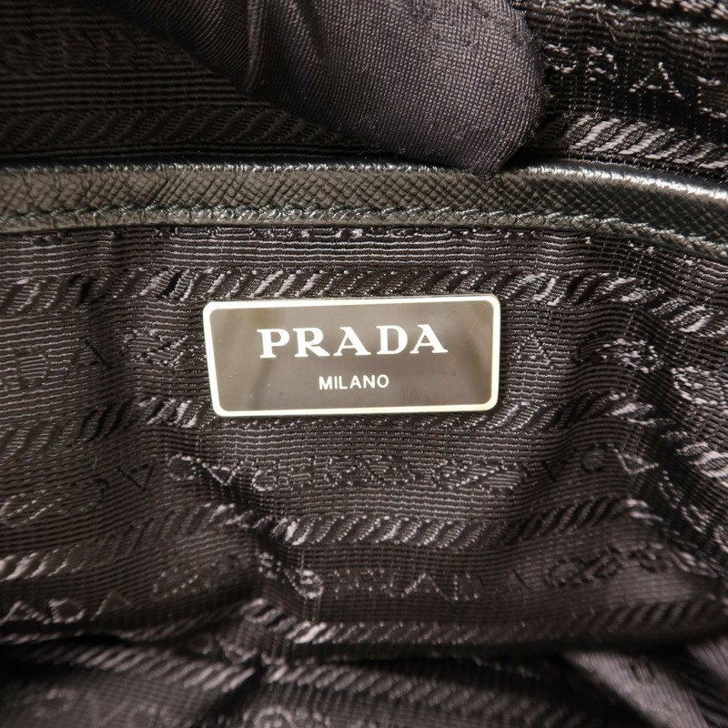 PRADA 尼龍Backpack銀扣背包-6