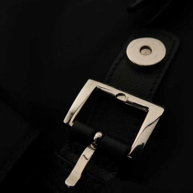 PRADA 尼龍Backpack銀扣背包-9