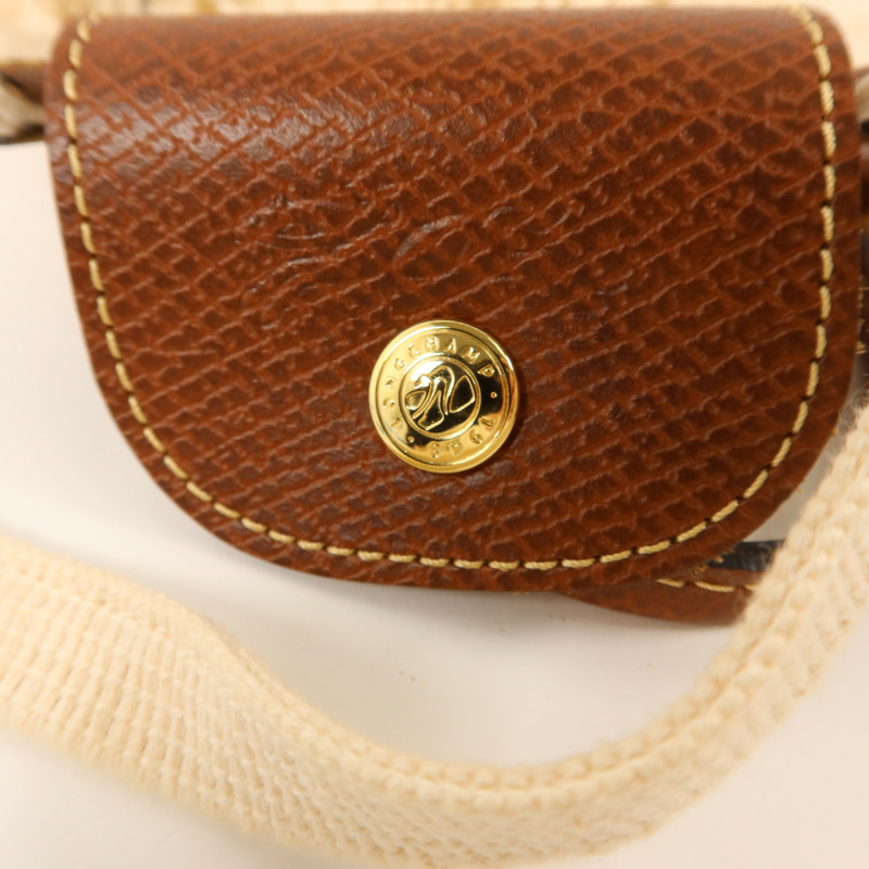 Longchamp 針織布料Le Pliage Filet金扣手挽肩背兩用袋-9