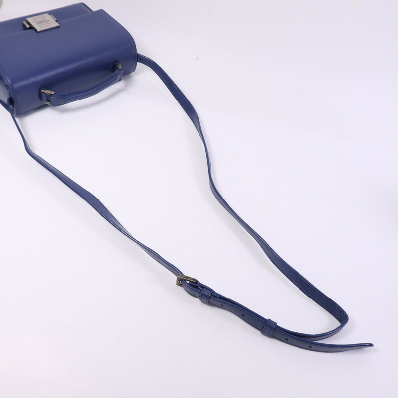 SAINT LAURENT 牛皮皮革Bellechasse銀扣肩背袋-9