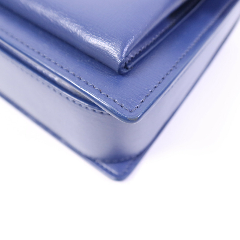 SAINT LAURENT 牛皮皮革Bellechasse銀扣肩背袋-11