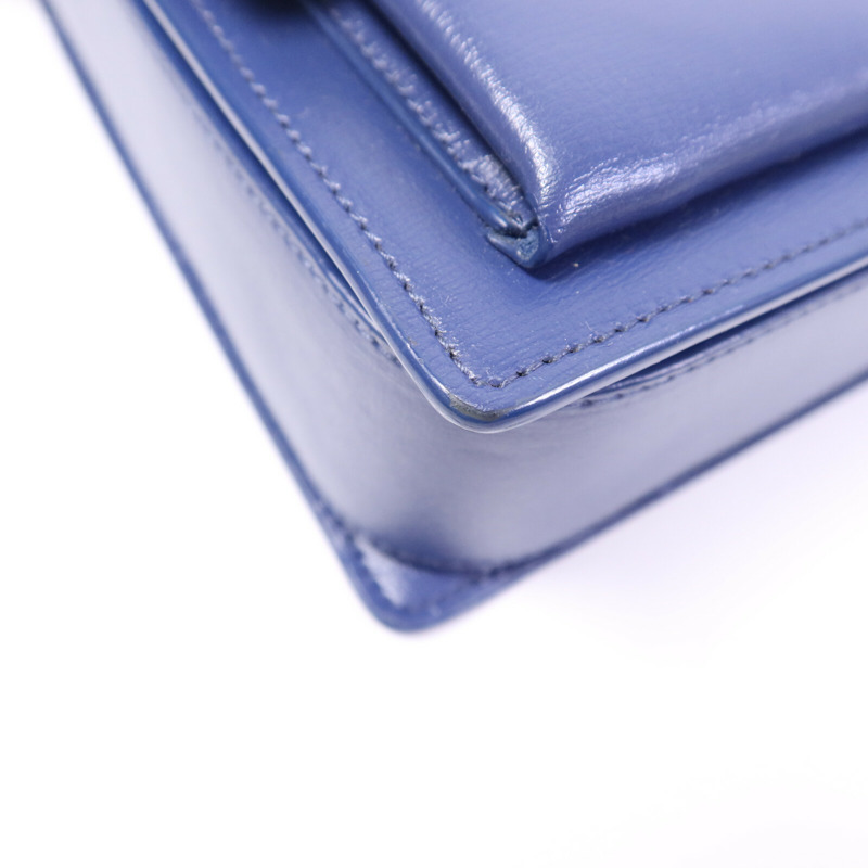 SAINT LAURENT 牛皮皮革Bellechasse銀扣肩背袋-12