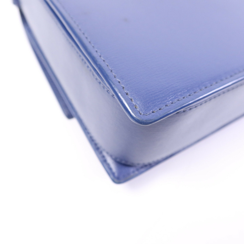 SAINT LAURENT 牛皮皮革Bellechasse銀扣肩背袋-14