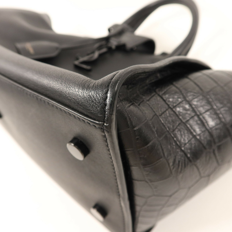 SAINT LAURENT 牛皮皮革Downtown Cabas手挽肩背兩用袋-12