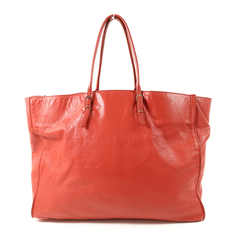 BALENCIAGA 羊皮皮革Papier A4金扣手挽袋-1