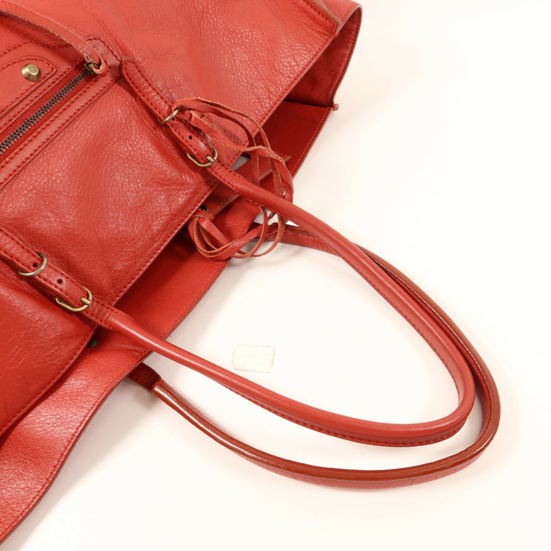 BALENCIAGA 羊皮皮革Papier A4金扣手挽袋-4