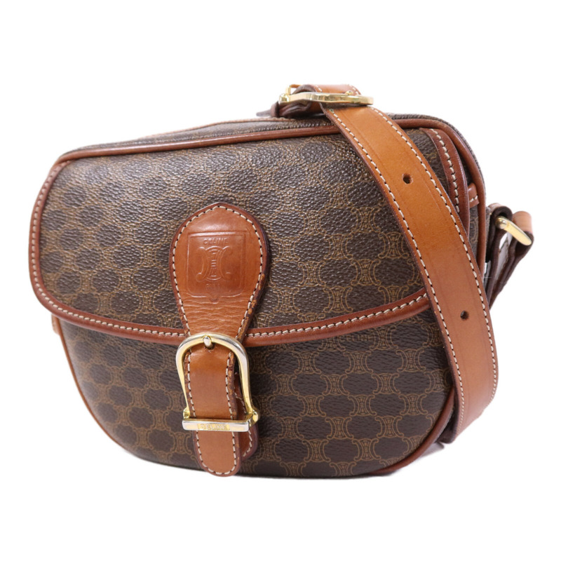 CELINE 塗層帆布Vintage Madama金扣肩背袋-2