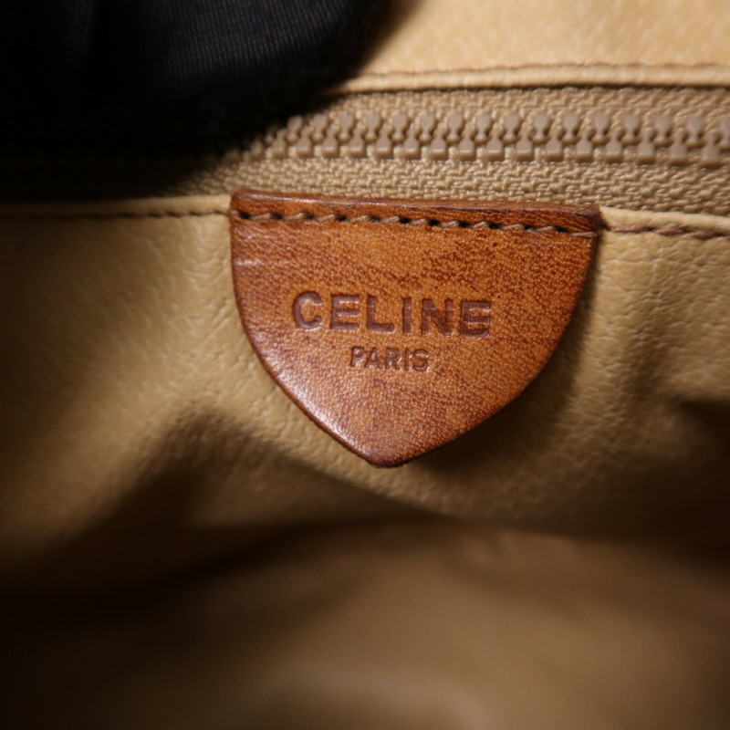 CELINE 塗層帆布Vintage Madama金扣肩背袋-5