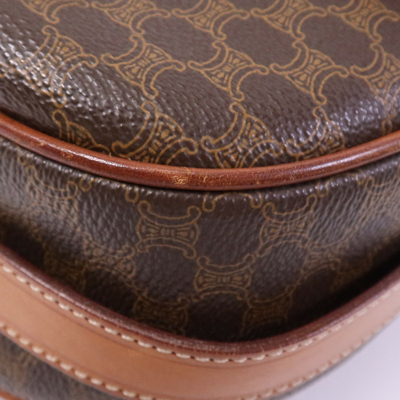 CELINE 塗層帆布Vintage Madama金扣肩背袋-9