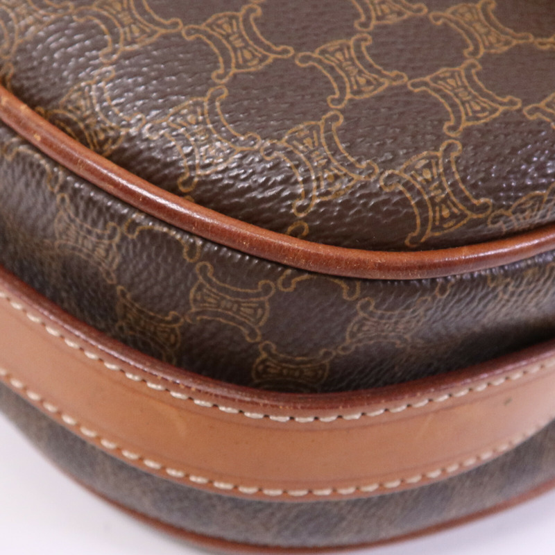 CELINE 塗層帆布Vintage Madama金扣肩背袋-10