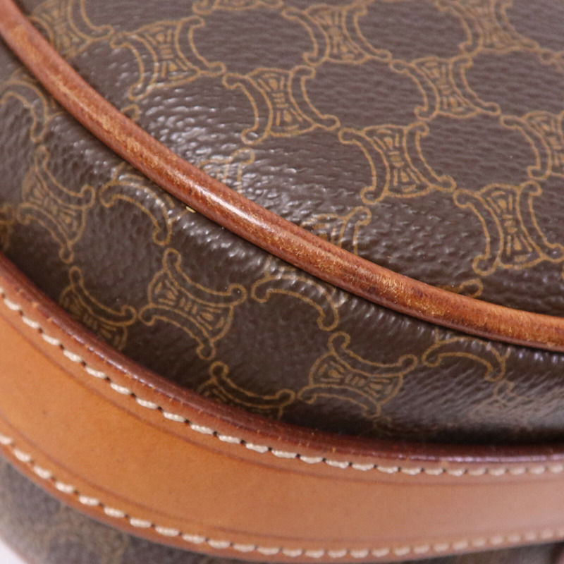CELINE 塗層帆布Vintage Madama金扣肩背袋-12