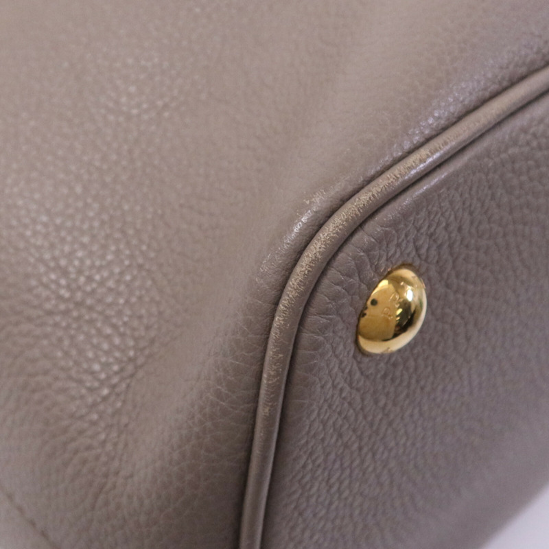 PRADA 牛皮皮革Vitello Daino金扣手挽肩背兩用袋-12
