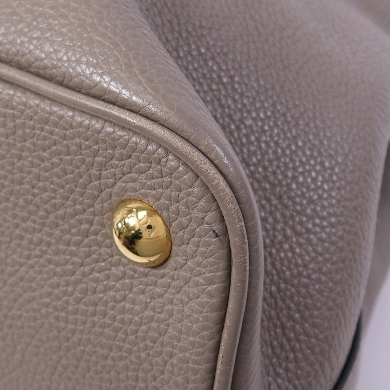 PRADA 牛皮皮革Vitello Daino金扣手挽肩背兩用袋-13