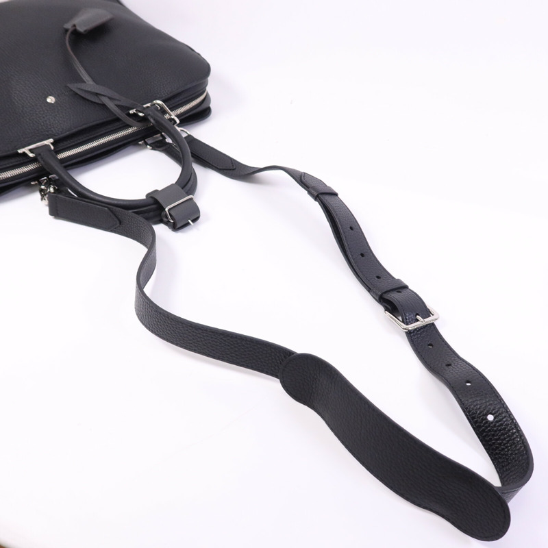 LOUIS VUITTON Taurillon Armand Briefcase銀扣手挽肩背兩用袋-10