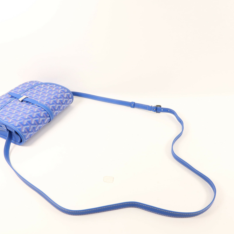 GOYARD 塗層帆布Belvedere PM銀扣肩背袋-4