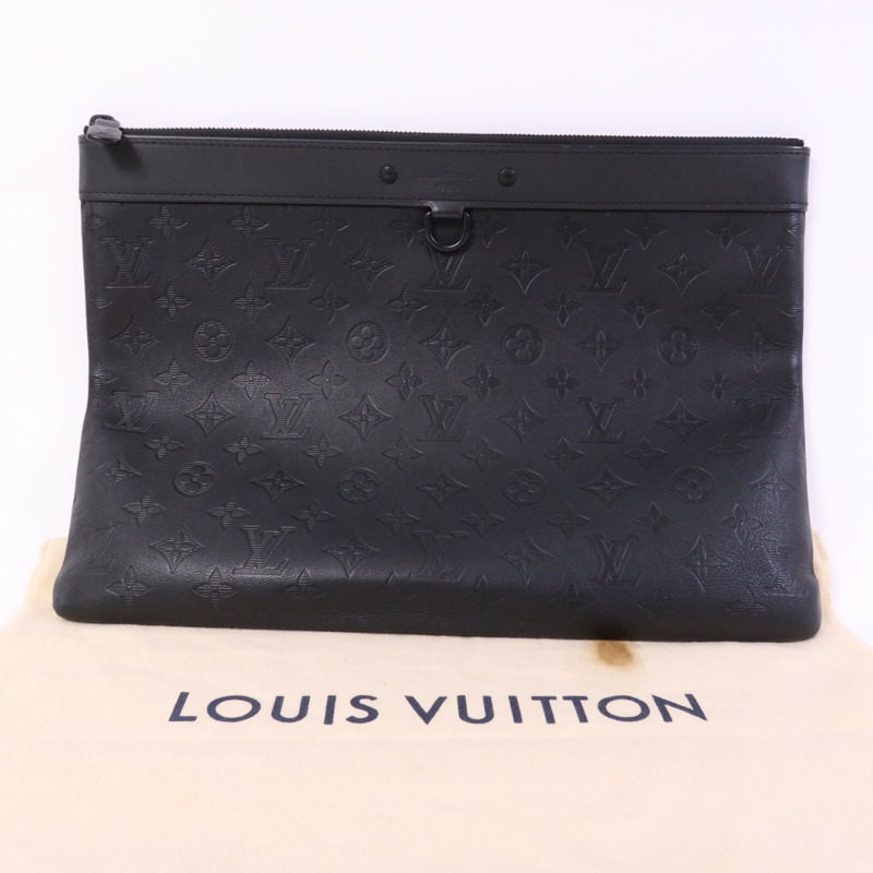 LOUIS VUITTON Monogram Shadow Pochette Discovery手拿包-8