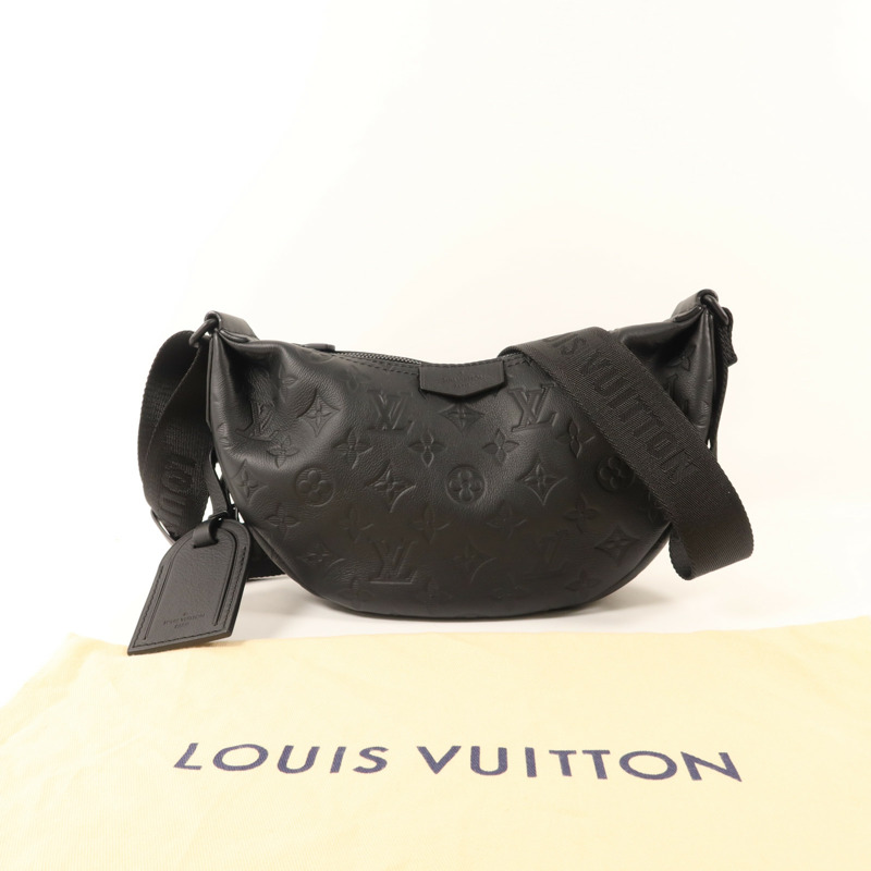 LOUIS VUITTON Monogram Shadow Hamac PM肩背袋-13