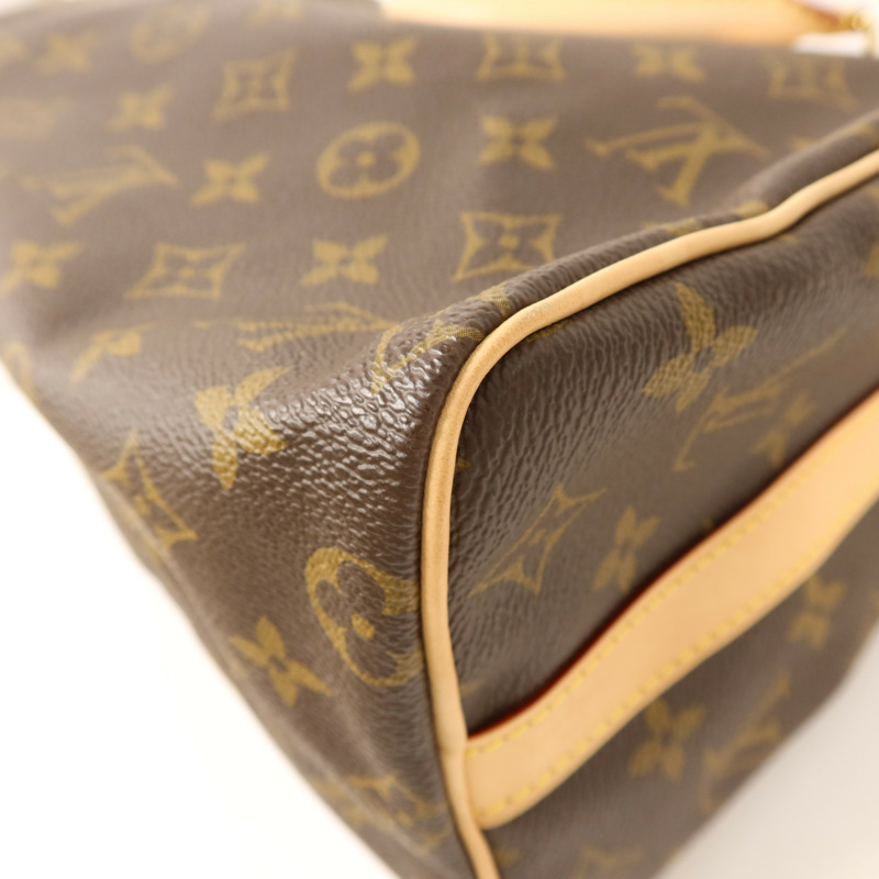 LOUIS VUITTON Monogram Speedy 25 Bandouliere金扣手挽肩背兩用袋-12