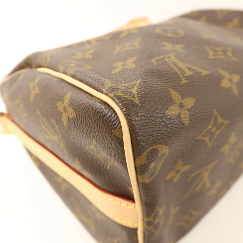 LOUIS VUITTON Monogram Speedy 25 Bandouliere金扣手挽肩背兩用袋-13