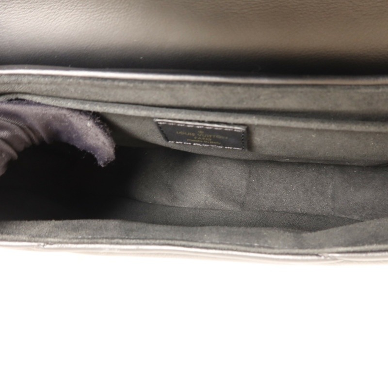 LOUIS VUITTON 牛皮皮革New Wave MM金扣鏈帶手挽肩背兩用袋-5