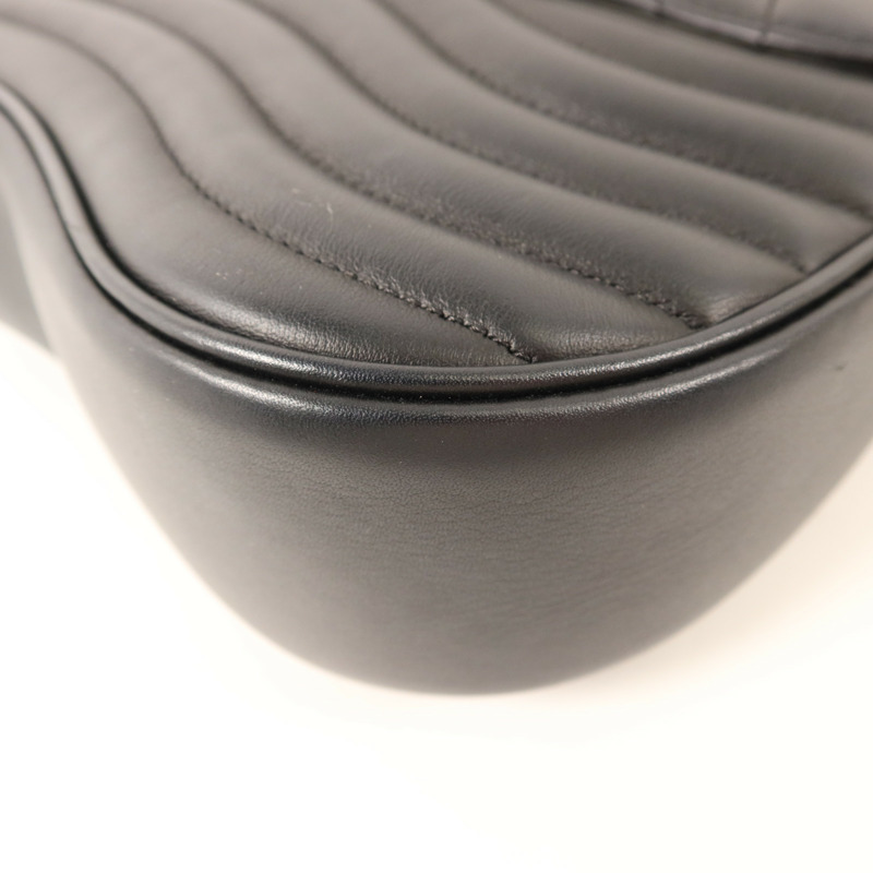 LOUIS VUITTON 牛皮皮革New Wave MM金扣鏈帶手挽肩背兩用袋-13