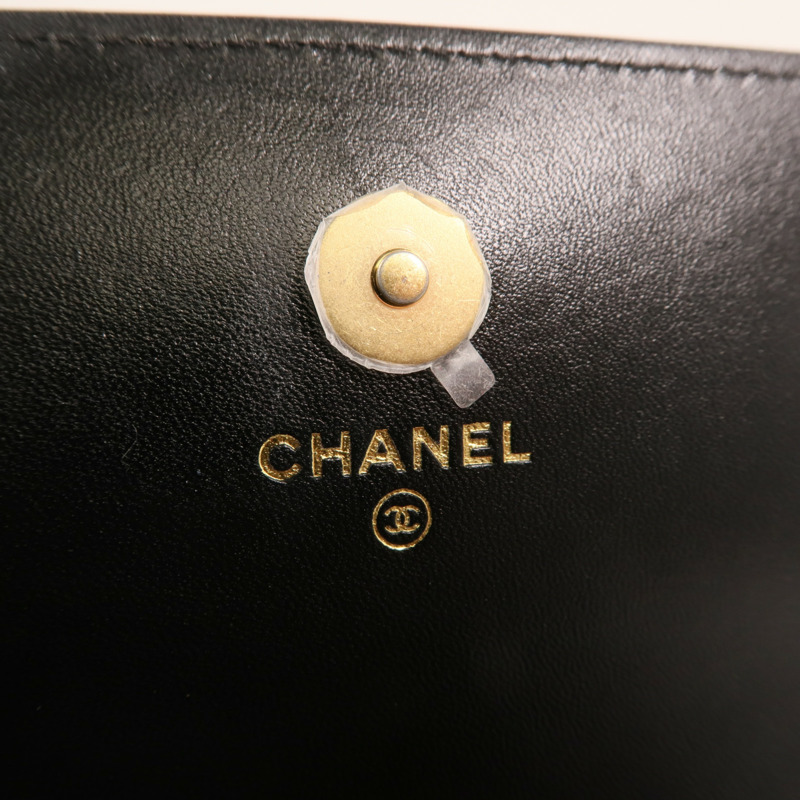 CHANEL 羊皮皮革Chanel 19 Phone Bag金扣鏈帶手挽肩背兩用袋-5